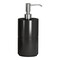 Liquid Soap Dispenser Pump Bottle | Black Resin | Bathroom Vanity & Kitchen Sink | Holds Soap, Lotion & Sanitizer